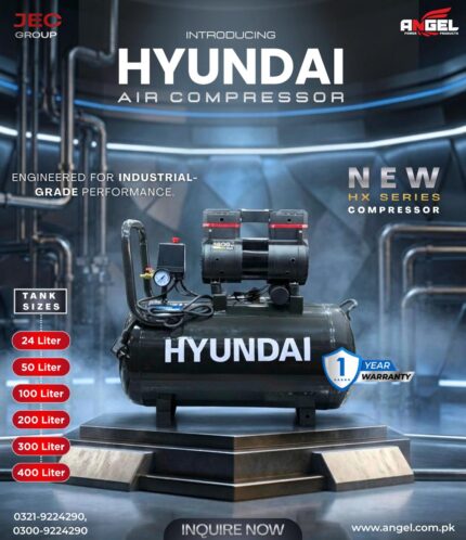 HYUNDAI 400L AIR COMPRESSOR 10 H.P (BELT DRIVEN)